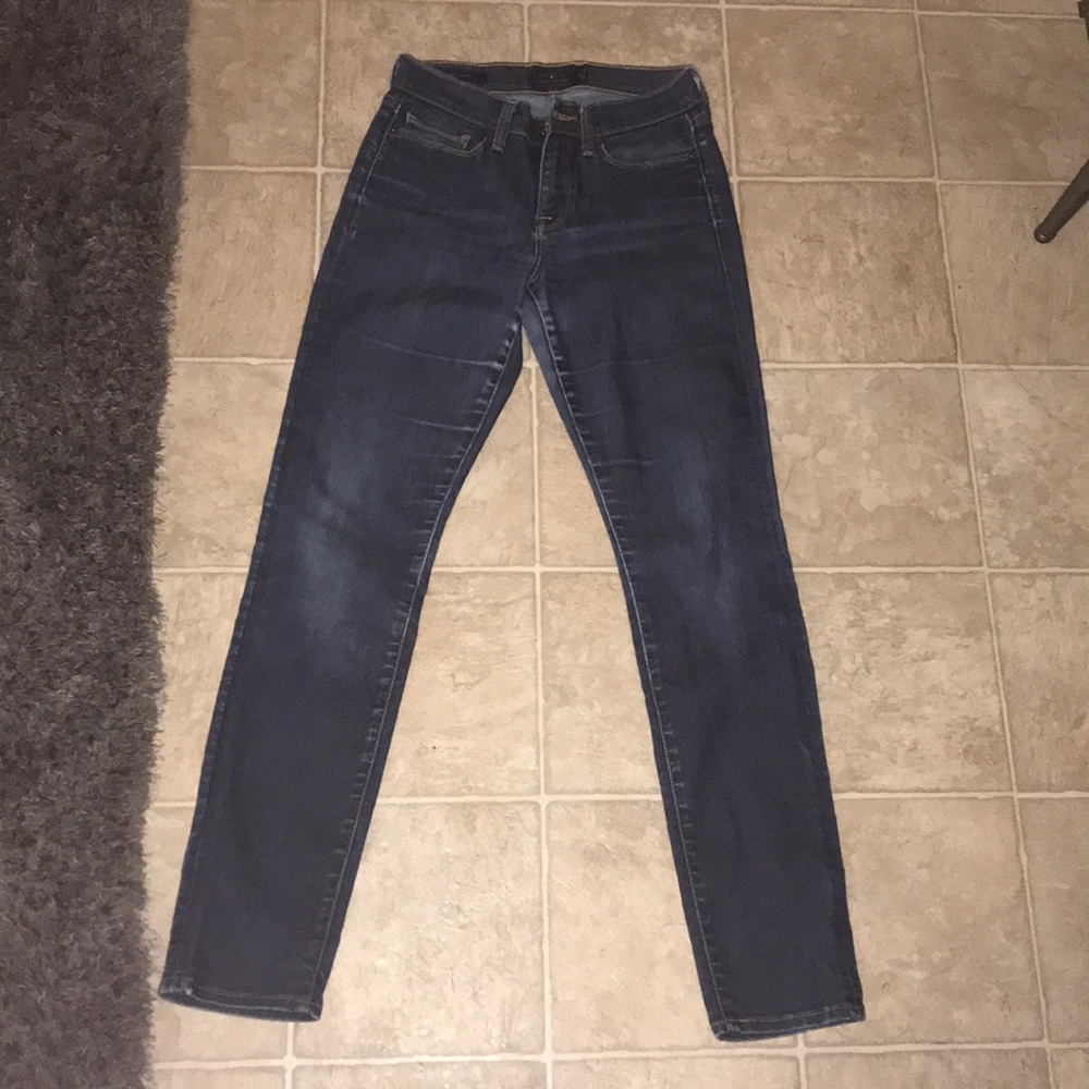 Medium wash blue skinny jeans